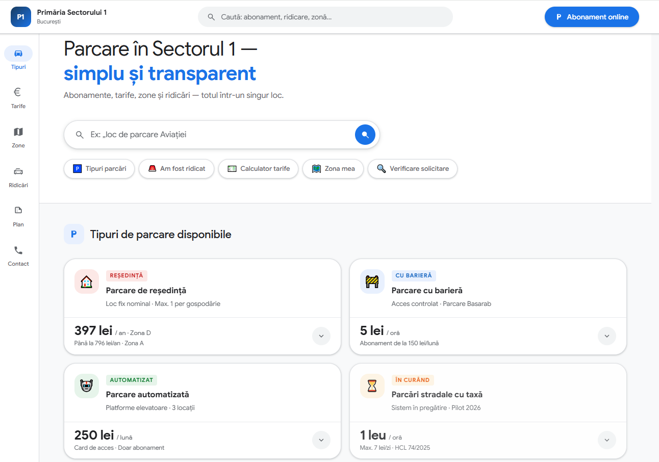 Parcarea de reședință din Sectorul 1 se reînnoiește singură. Cum funcționează noul sistem și cât costă un loc în 2026